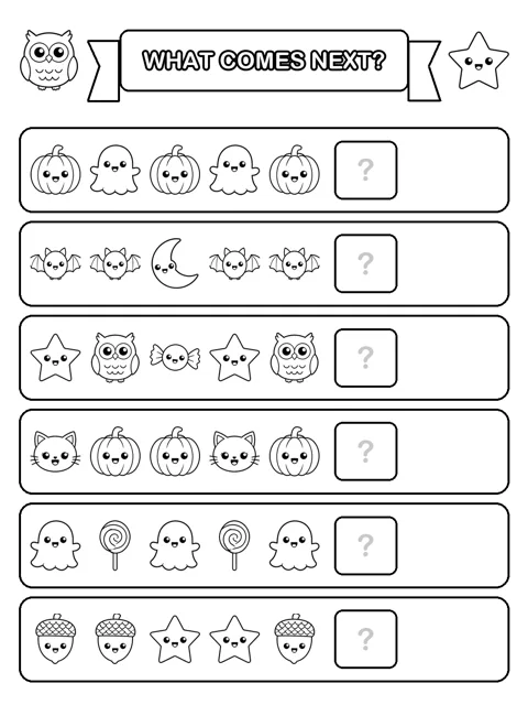 What Comes Next? printable sheet
