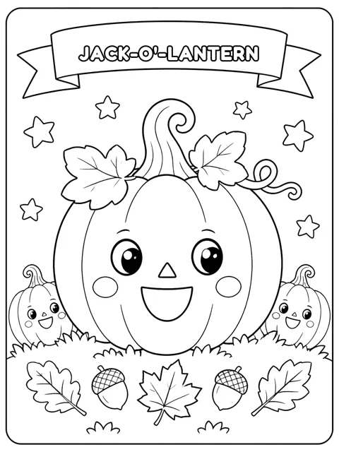 Jack-o'-Lantern coloring page