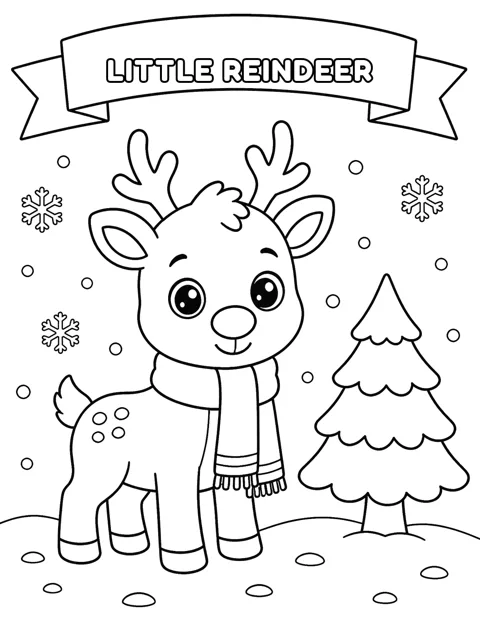 Little Reindeer coloring page