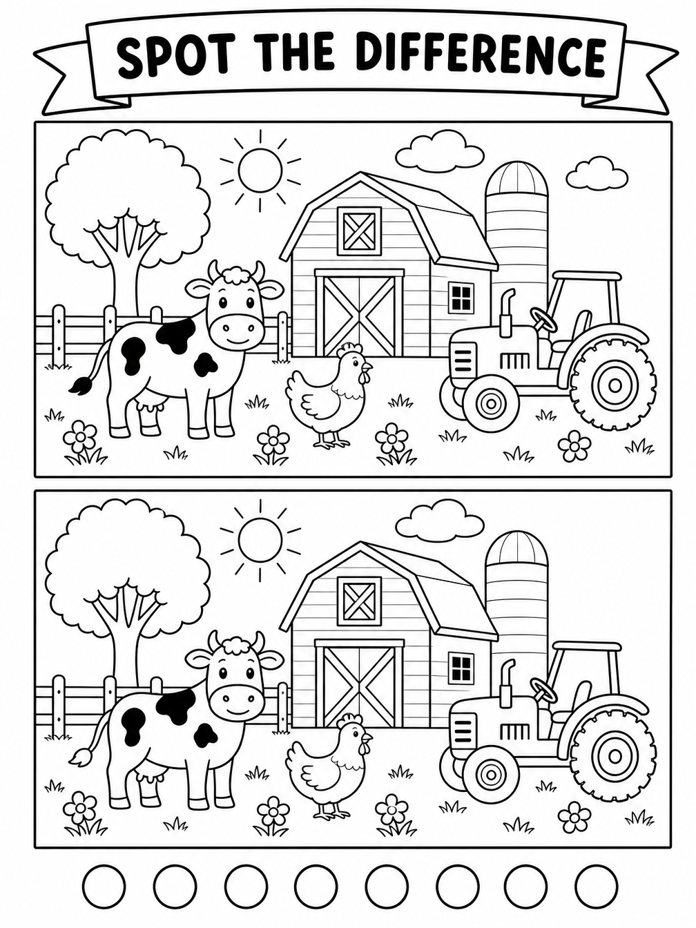 Spot the Difference printable sheet